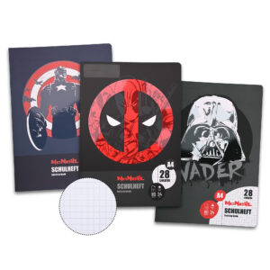 McNeill Schulheft DIN A4 mit Disney-Motiv, Lineatur 27, tintenfestes Papier, glänzender Umschlag, FSC®-zertifiziert und für Füller geeignet