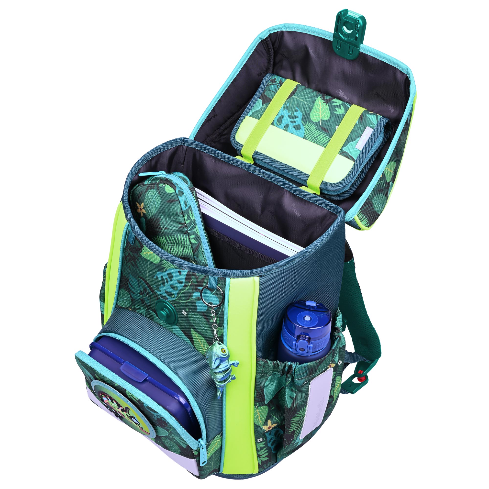 McNeill Primo Tropic Schulranzen – 9-teiliges Set mit Brotdose, Trinkflasche & McAddys – Bild 6