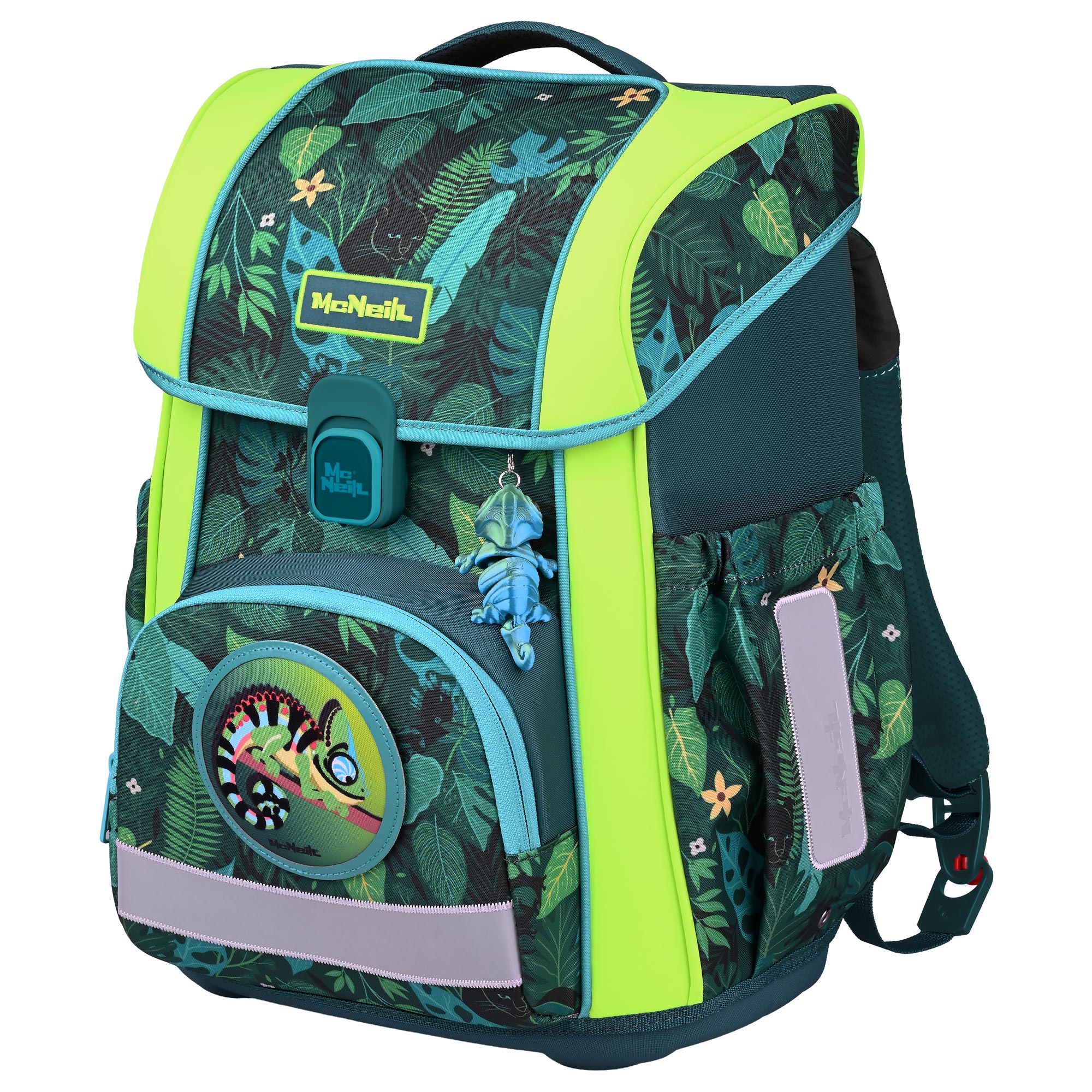 McNeill Primo Tropic Schulranzen – 9-teiliges Set mit Brotdose, Trinkflasche & McAddys – Bild 3