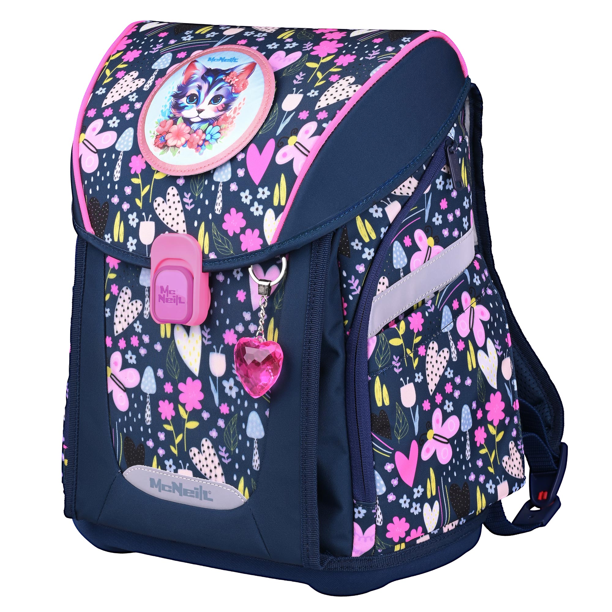 McNeill Primo In The Garden Schulranzen – 9-teiliges Set mit Brotdose, Trinkflasche & zwei McAddys – Bild 3